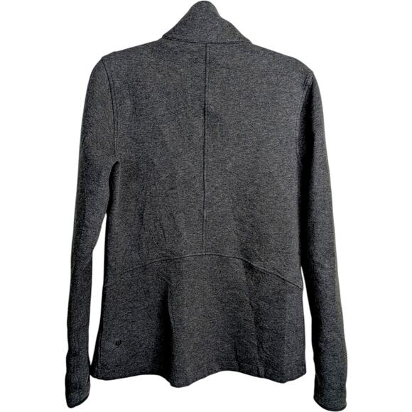 Lululemon Insculpt Scuba Jacket 10 Heathered Charcoal Gray Full Zip Athletic - Picture 8 of 10